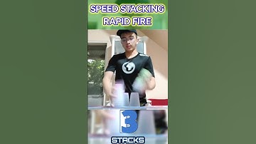The Consistent Fast Speed Stacking Freestyle Rapid Fire in 0.984 Seconds! #shorts