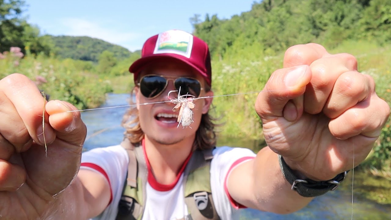 ITS HOPPER SEASON | CLEAR CREEK BROWN TROUT | DRIFTLESS REGION FLY FISHING | SUMMER TIME DRY FLY