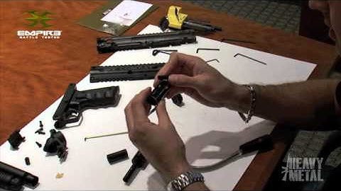 The Empire Battle Tested BT-4 Combat paintball marker  - Disassembly