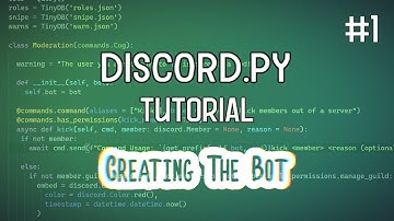 Discord.py Bot Tutorial #1 | Creating The Bot