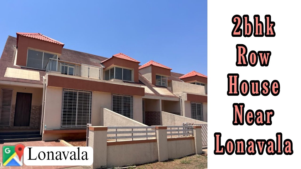 Luxury 2Bhk Row House with 1850 Sq Ft NA Land for Sale in Malavli,Lonavala | @1.4 cr | 7768849750
