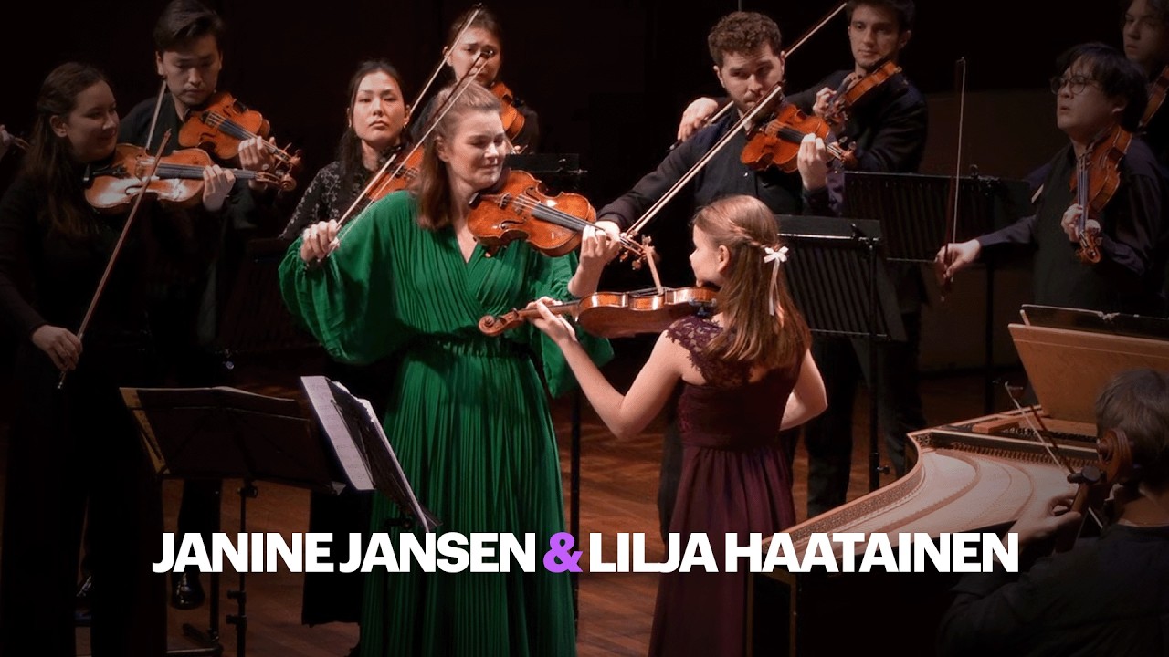 J.S. Bach: Double Violin Concerto - Janine Jansen & Lilja Haatainen - Live concert HD