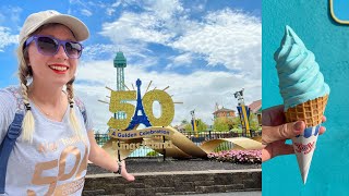 Kings Island MY FIRST TIME! The Beast, Mystic Timbers, Fireworks, Phantom Theater Encore & MORE!
