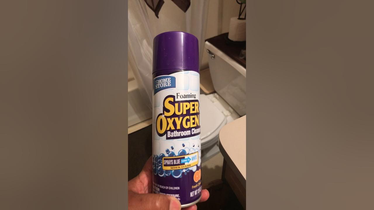 Foaming super Qxygen bathroom cleaner Dollar Tree YouTube