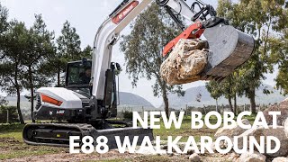 Famous New Bobcat E88 Excavator | Full Walkaround Profile