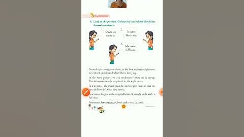 CLASS - 1- English - chapter-7 sharing and caring (grammar)Part-3Taught by asha ma