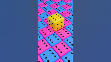 🎲 Satisfying Dice Slide Loop | Colorful 3D Animation ✨🔄