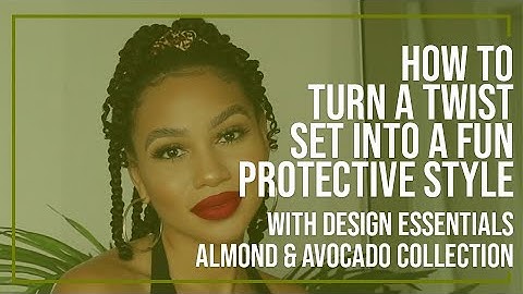 How to Turn a Twist Set into a Fun Protective Style w/ Design Essentials Almond & Avocado Collection