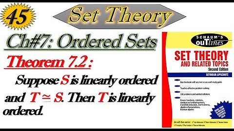 Lec#45||Theorem 7.2||If S is linearly ordered and T is similar to S, then T is linearly ordered.