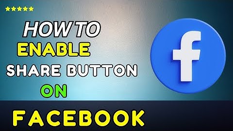 How To Allow Share Button On Facebook Post | Enable share button (2025)-Easy guide