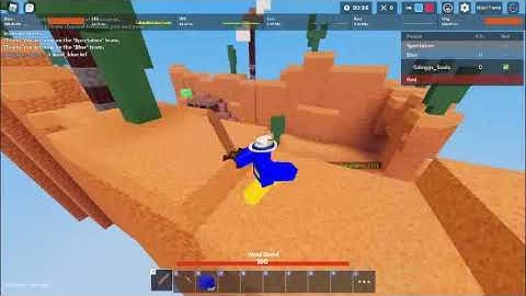 POV: When you drag click for the first time in Roblox Bedwars...
