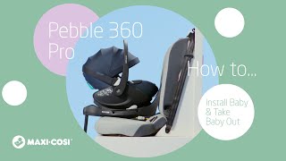 How to install and take out your baby in the Maxi-Cosi Pebble 360 Pro Resimi