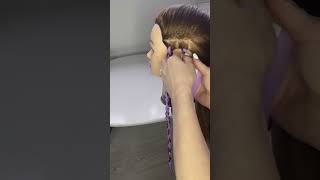 How to twist hair at home. Senegalese braids tutorial #learn #hairtutorial