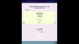 Chord Memorization, No. 14 #guitar #playguitar #tutorial #music #guitarlesson