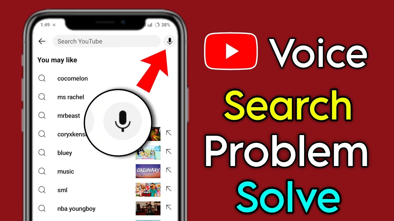 Youtube Voice Search Settings | Youtube Me Voice Setting Kaise Kare | Youtube Voice Search Problem