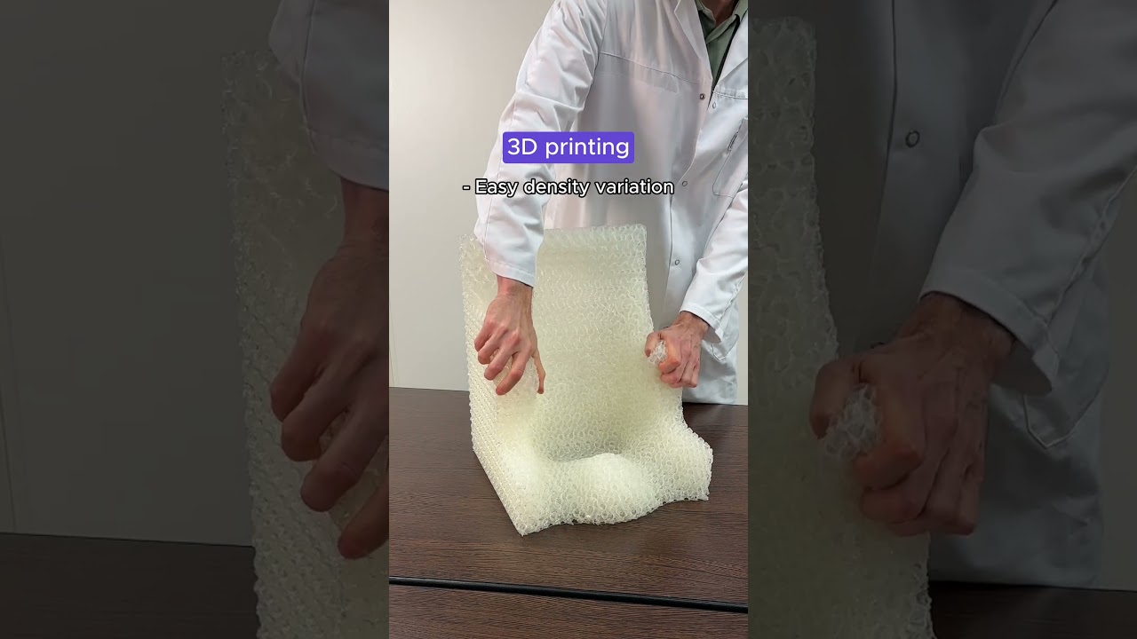 Comparing traditional foam vs 3D printing - SONA FLEX