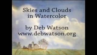 How To Paint Clouds With Watercolor - Best Cloud Lesson For Watercolor Realism by Deb Watson