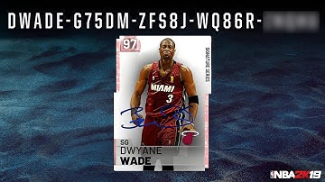 NBA 2K20 Dwyane Wade Legend Edition COVER ATHLETE LOCKERCODE (NBA 2K19 MyTeam)