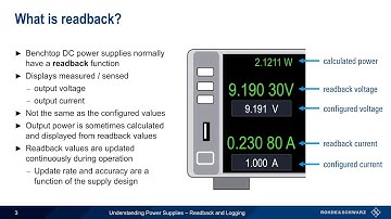 Understanding Power Supplies - Readback and Logging