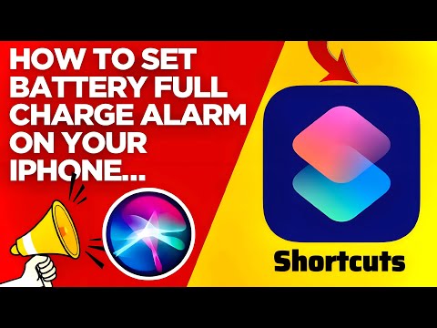 How To Set Battery Full Charge Alarm  In iPhone | Battery Full Charge Alarm Kaise Lagaye #iphone 