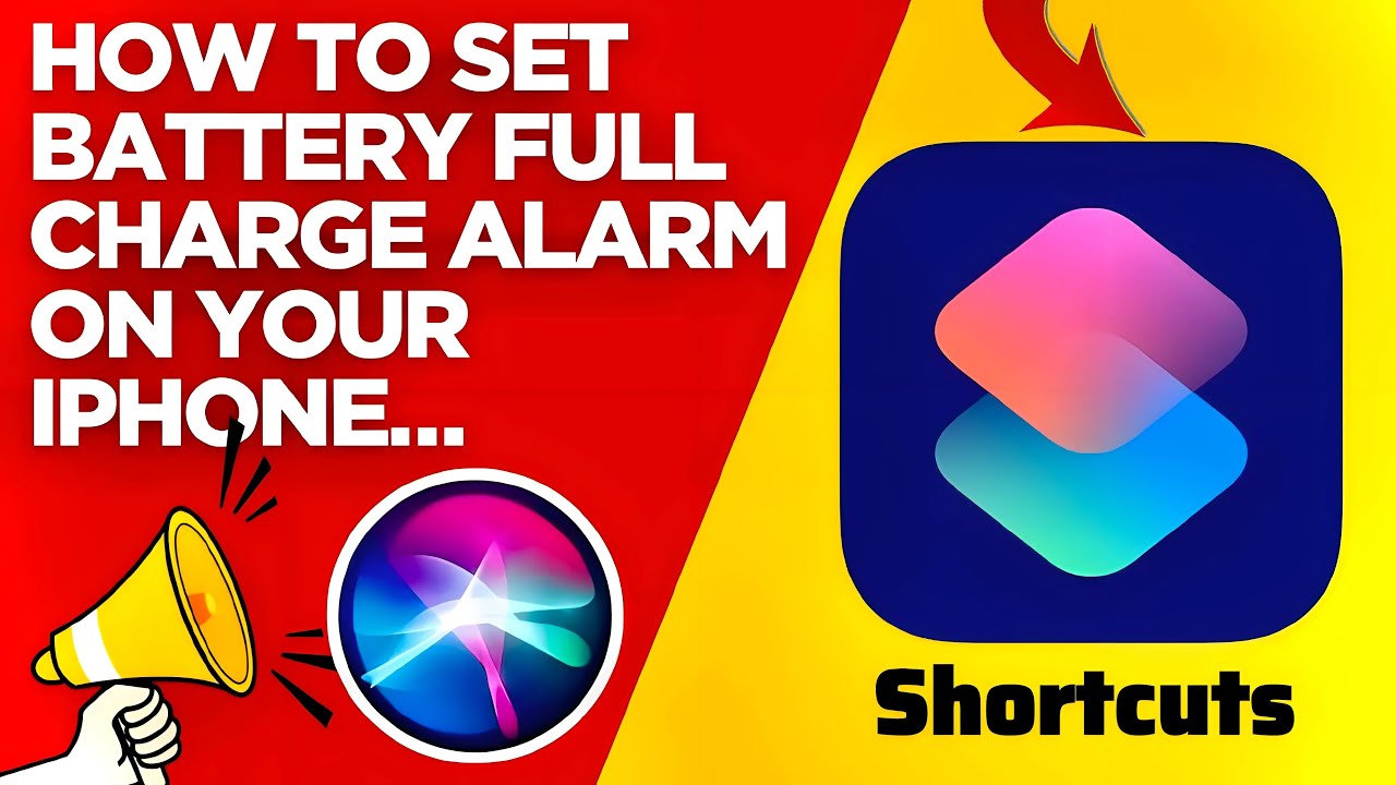 How To Set Battery Full Charge Alarm  In iPhone | Battery Full Charge Alarm Kaise Lagaye 