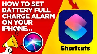 How To Set Battery Full Charge Alarm  In iPhone | Battery Full Charge Alarm Kaise Lagaye #iphone 