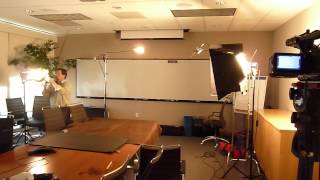 Difficult video environments | shooting in a plain conference room - SETTING UP