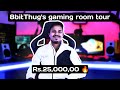 8BIT THUG MOST EXPENSIVE STREAMING ROOM TOUR || Rs. 2500000 STREAMING SETUP AND ROOM