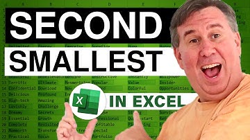 Excel - Master Excel Functions: Find Second Smallest Value & Sort Data Tutorial - Episode 1037