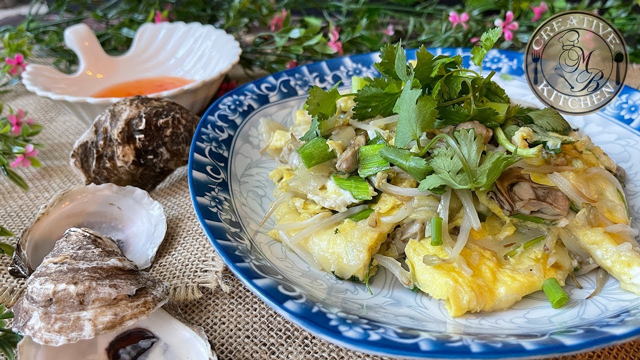 Fried Oyster Omelette Vegetarian Version Included Orh Luak Orh