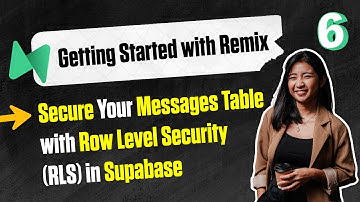 6-Secure Your Messages Table with Row Level Security (RLS) in Supabase