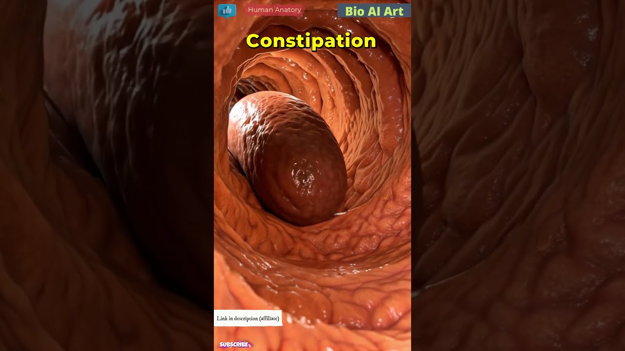 Constipation Human Anatomy Bio AI Art 01