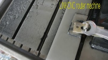 LINKCNC Stone router engrave work test for customer video