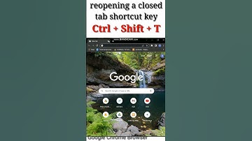 Chrome open recent close tab shortcut key  | Browser tab shortcut key | computer update gyan