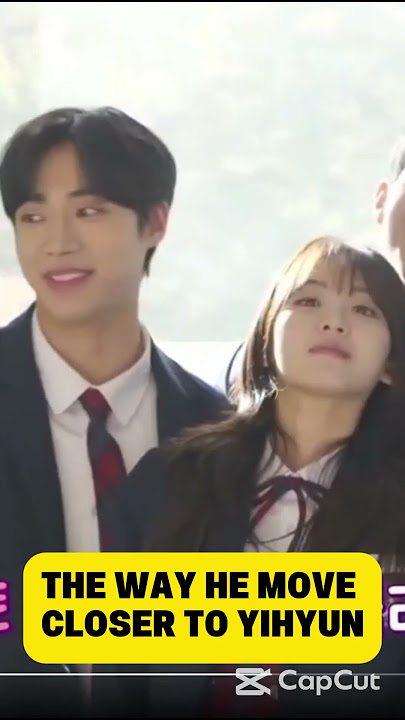 LOOK AT HIS SMILE AFTER DOING IT  #choyihyun #headoverheels #chooyoungwoo