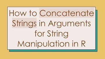 How to Concatenate Strings in Arguments for String Manipulation in R