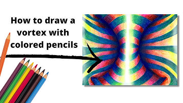 Time-lapse of a colored pencil vortex drawing