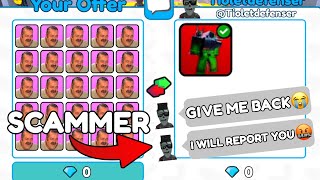 🤣 I SCAMMED a SCAMMER and took back his CORRUPTED 💀- Toilet Tower Defense