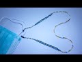 How to make beaded mask Holder Mask strap Beading tutorial