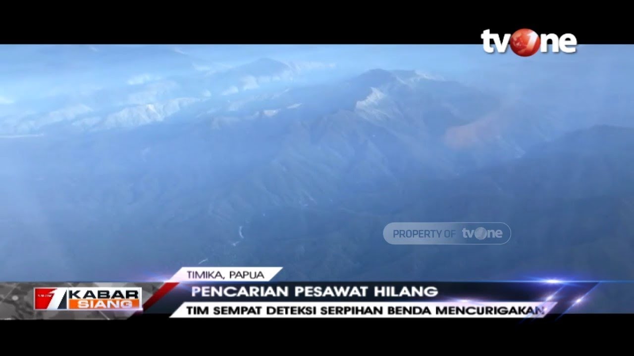 tv one live streaming free Pencarian Pesawat Twin Otter Sudah Memasuki Hari ke-5 di Timika, Papua