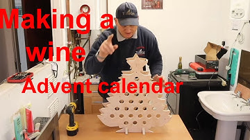 HOW TO MAKE A WINE XMAS ADVENT CALENDAR, start to finish tutorial on making the  advent calendar .