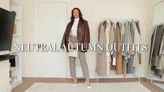 35 NEUTRAL AUTUMN OUTFITS | CASUAL, CHIC, WORK & EVENING LOOKS