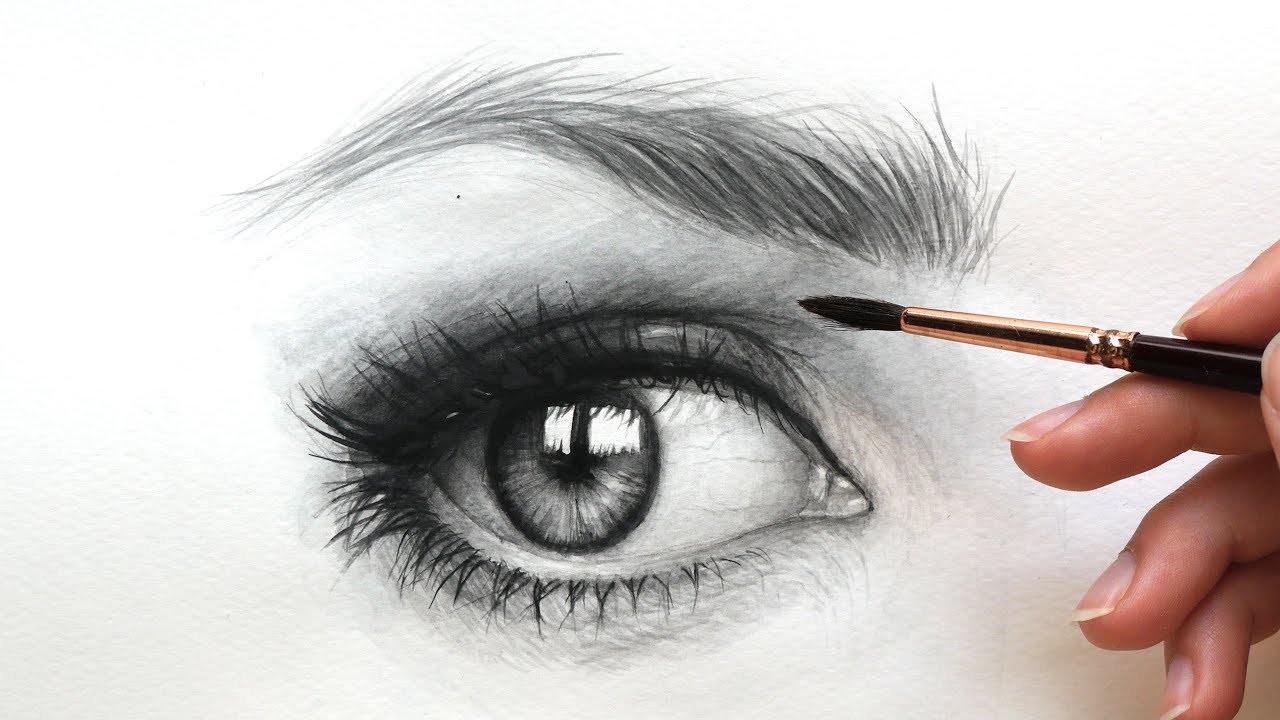 How I Paint Realistic Eye with Watercolor - YouTube