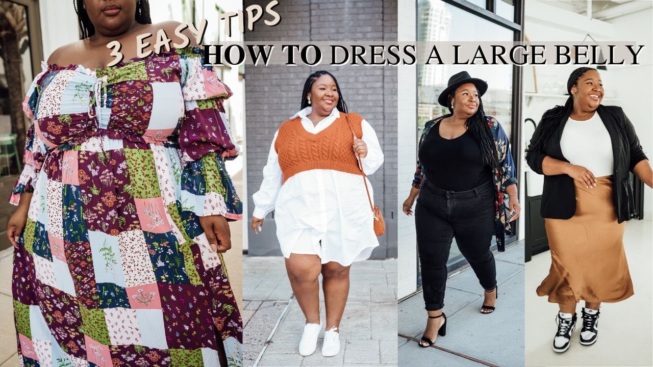 8 PLUS SIZE FALL OUTFITS FOR A LARGE BELLY, HOW TO DRESS YOUR APPLE SHAPE