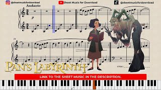 Pan´s Labyrinth Lullaby (Piano Version) + Sheet Music Resimi