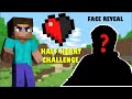 MINECRAFT HALF HEART CHALLENGE + MY FACE REVEAL | MINECRAFT IN HINDI GAMEPLAY | AYUSH MORE