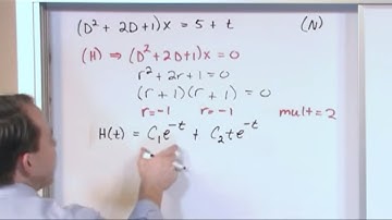 Lesson 15 - Non-Homogeneous ODEs Method Of Undetermined Coefficients, Part 3