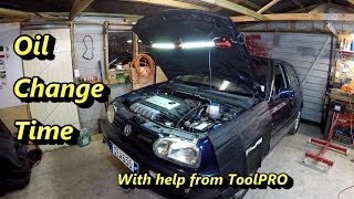 Vr6 Oil Change With Help From Toolpro Tools