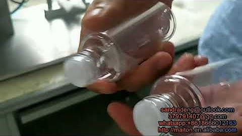 semi automatic manual press cap capping machine video