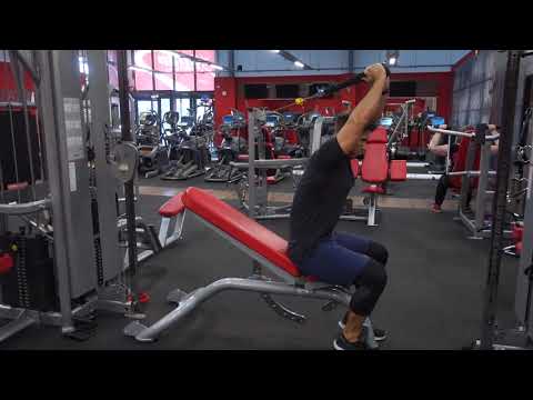 Eccentric Bench Cable Ab Crunch